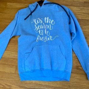 Cute “tis the season to be freezin” sweatshirt.
